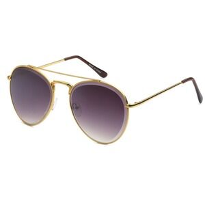 Aviator Sunglasses Gold‎ Frame Gradient Lens Fashion Sun Glasses Round UV400 New